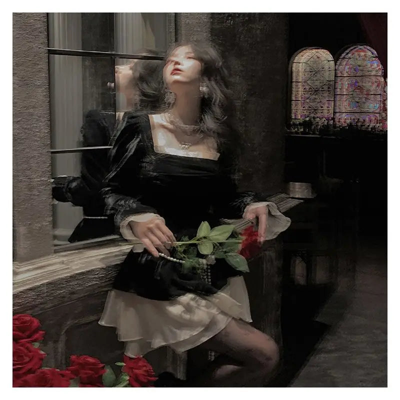 Sweet And Sal Color Blo Plaid Strap Dr Women's Spring Summer New Medium Length Slimming Versatile Svel A-Line Skirt