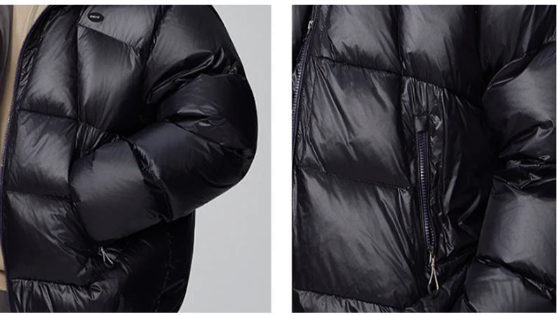 2025 New Winter Hooded Down Jacket,High-quality Warm, Windproof and Waterproof Outdoor Camping Jacket