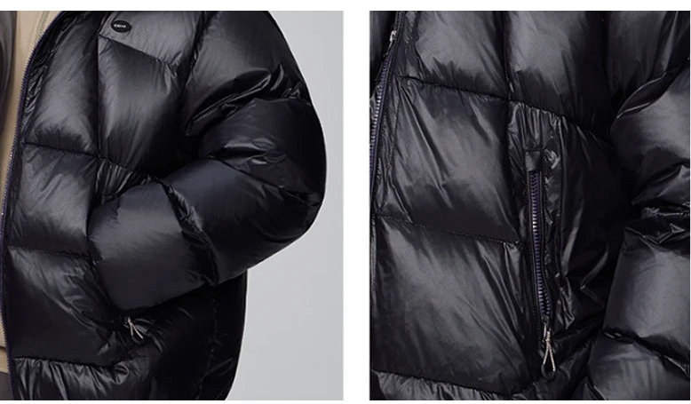 2025 New Winter Hooded Down Jacket,High-quality Warm, Windproof and Waterproof Outdoor Camping Jacket