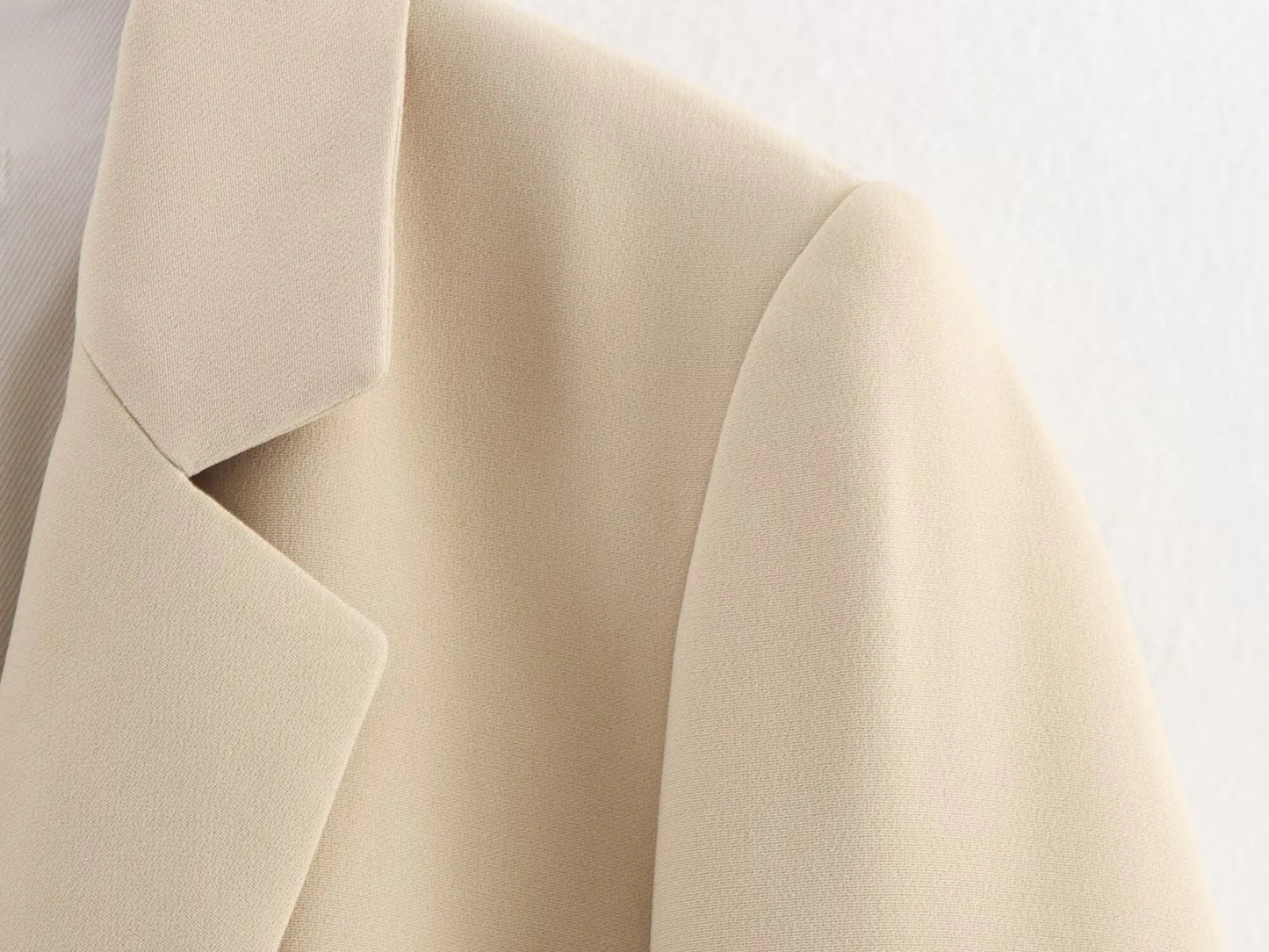 Women 2025 Autumn New Fashion Single Button Blazer Coat Vintage Long Sleeve Pockets Female Outerwear Chic Tops