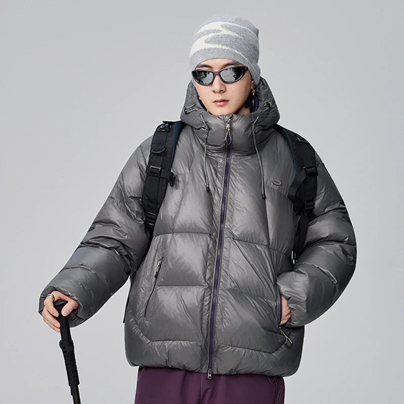 2025 New Winter Hooded Down Jacket,High-quality Warm, Windproof and Waterproof Outdoor Camping Jacket