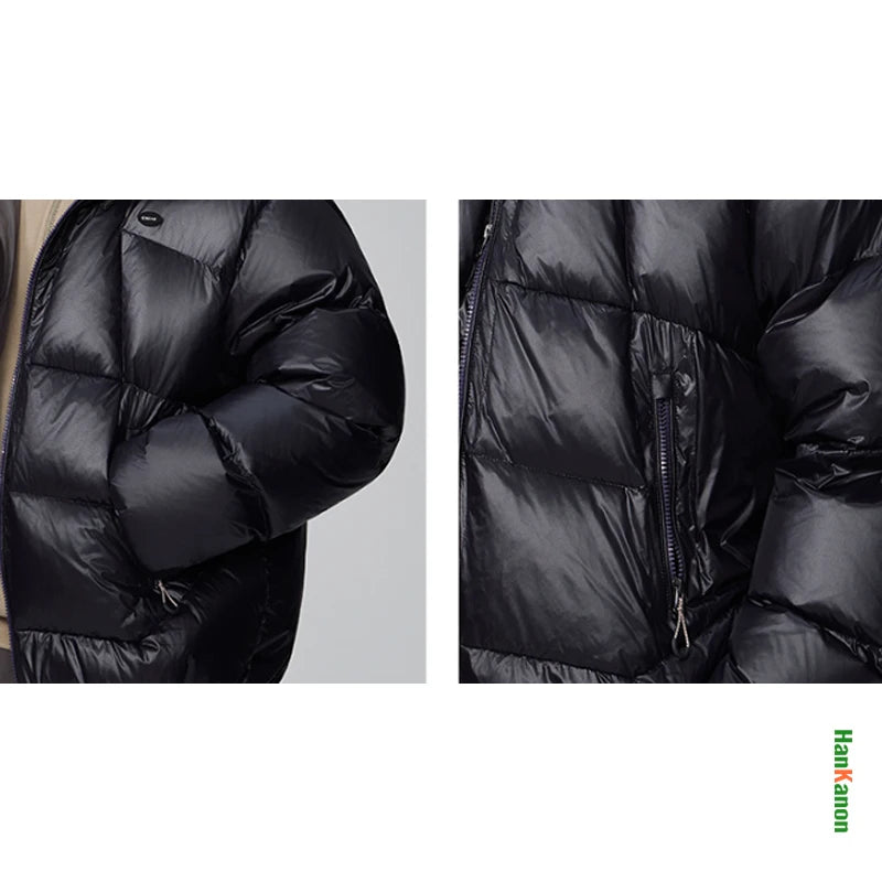 2025 New Winter Hooded Down Jacket,High-quality Warm, Windproof and Waterproof Outdoor Camping Jacket